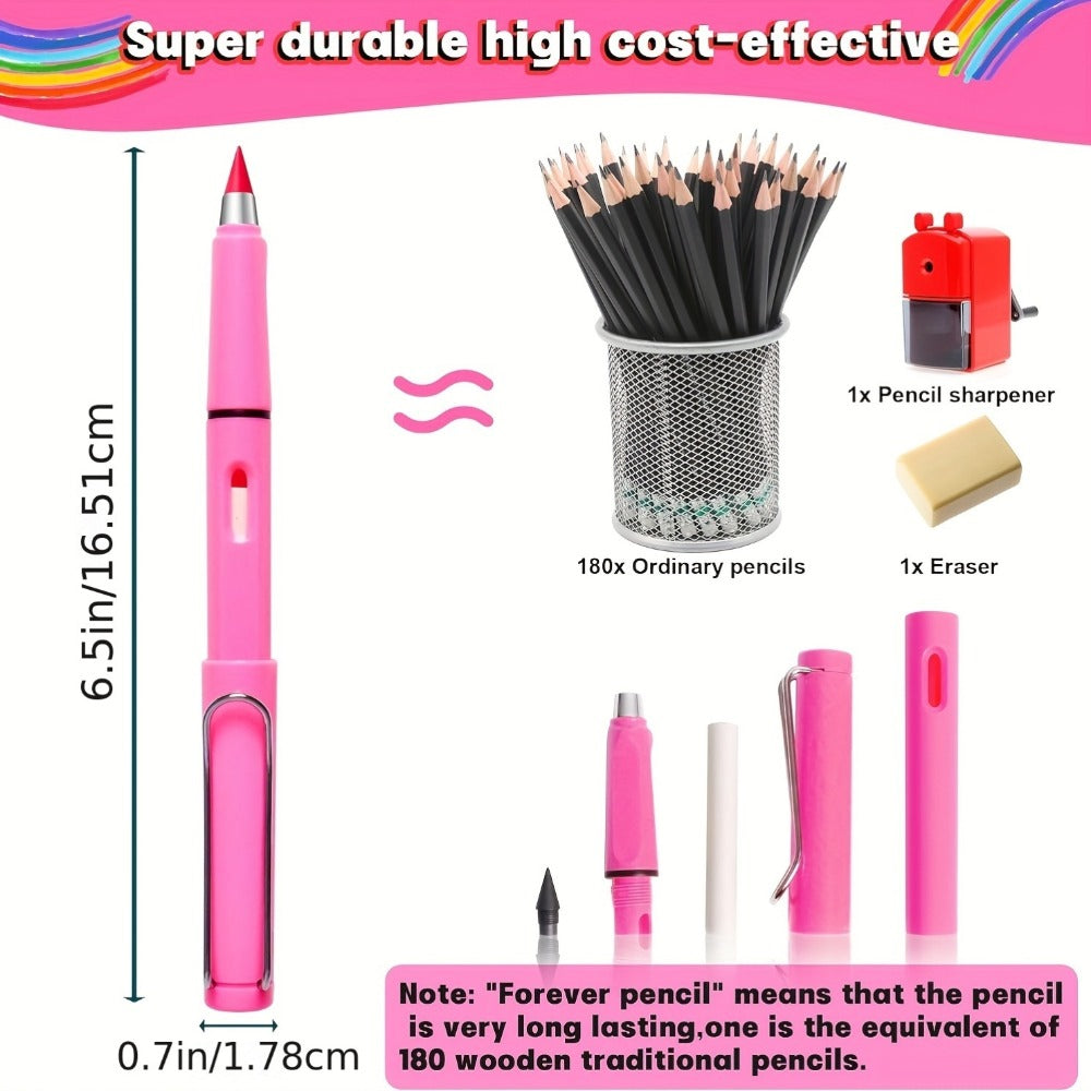 132-Piece Refillable Color Pencil Art Set with 12 Pen Bodies and 120 Replacement Drawing Tips — image 2