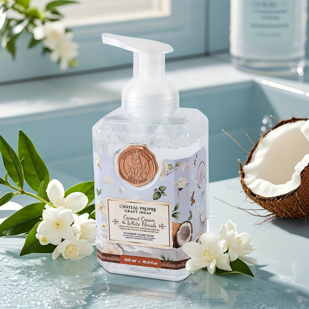Foaming Hand Soap with Coconut Oil 500ml Ethically Made – Moisturizing Foam Hand Wash 7 Fresh Scents for Bathroom Kitchen All