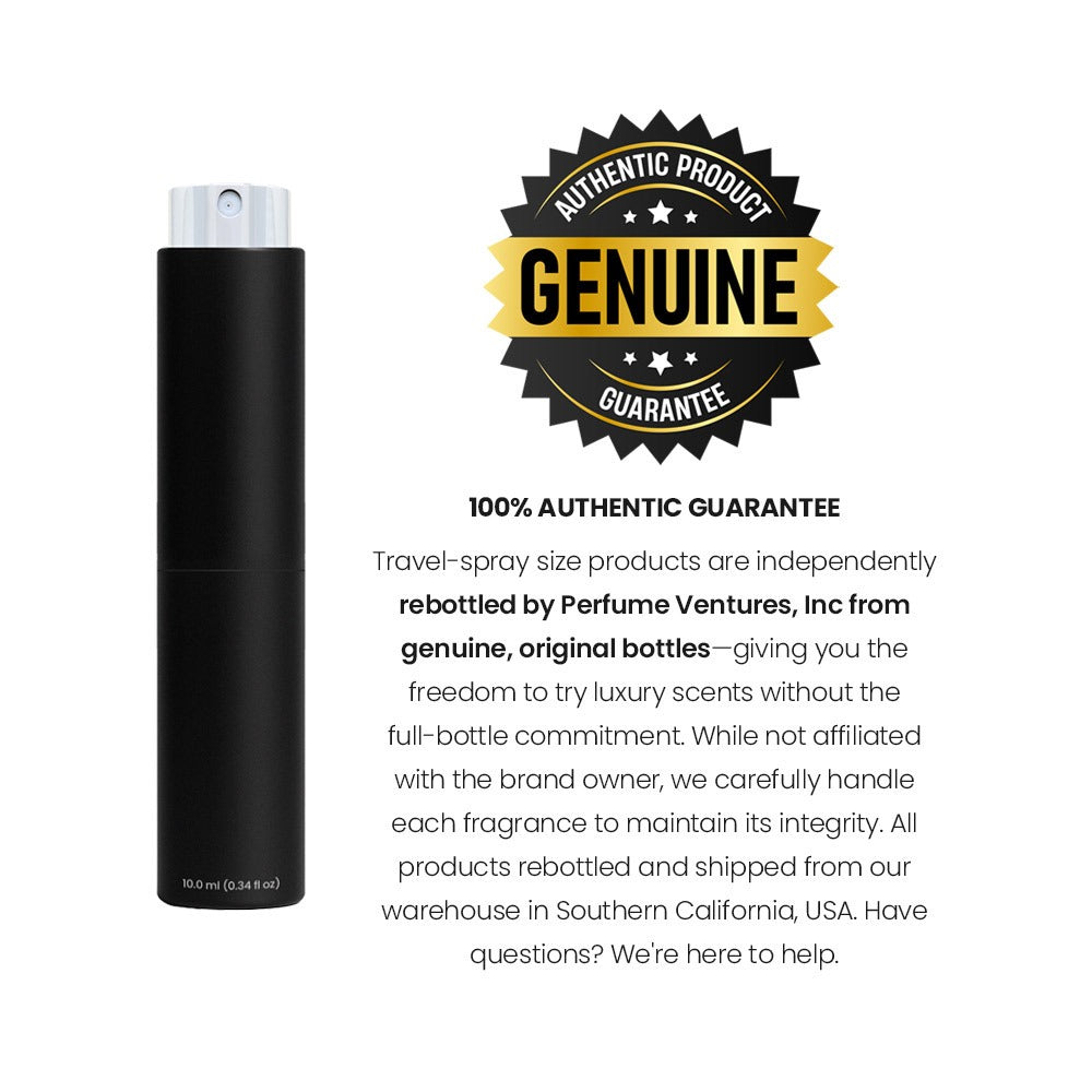 Sauvage EDP Men's Travel Spray 10ml Decant - Ambery Bergamot Ambroxan Cologne - Portable for Bath Time, Home Spa and Personal