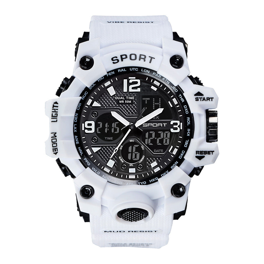 Foreign Trade Watch Black Technology Junior High School Student Trendy Sports Luminous Boys Cross-border Electronic Watch