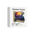 Galloping Train Wooden Jigsaw Puzzle with Book-Style Scene and 5.7 or 11.2 Inch Size Options — image 10