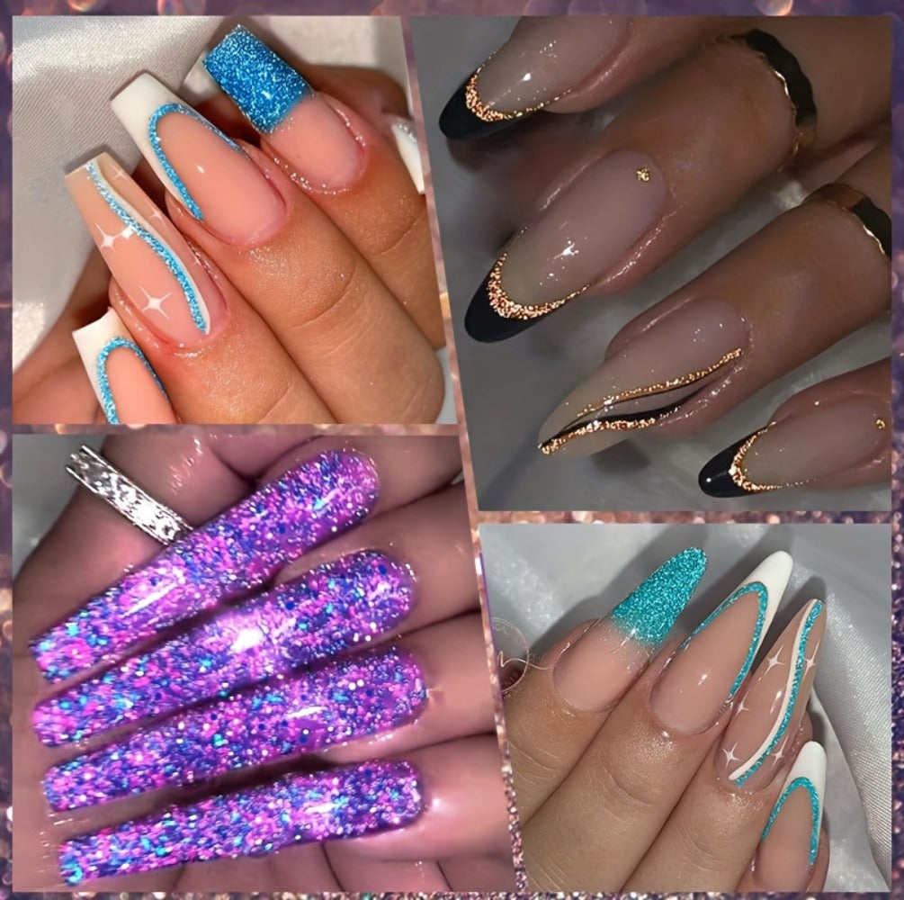 Reflective Line Nail Art Gel Set with Three 5ml LILYCUTE Bottles, Slim Liner Brushes and Two Color Group Options — image 16
