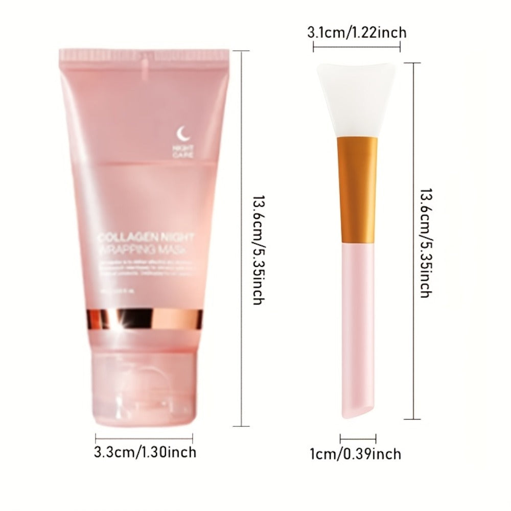 Collagen Overnight Sleeping Mask 3pcs 75g - Niacinamide Hyaluronic Acid Intensive Lifting Sleep Off Face Mask for Women — ima