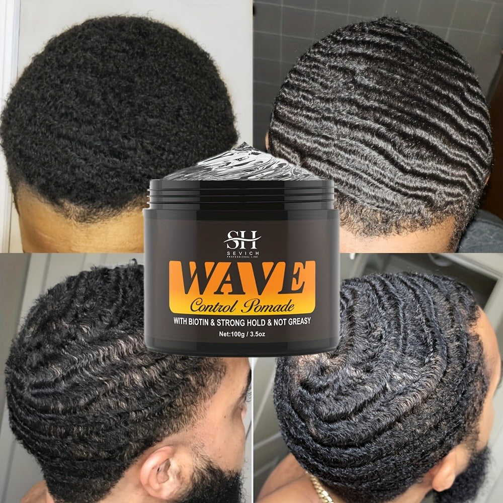 Wave Pomade Set for Men 360 Waves, Glycerin Formula Silky Shine, 4-Piece or 5-Piece Bundle with Silky Durag & Wave Brush — im