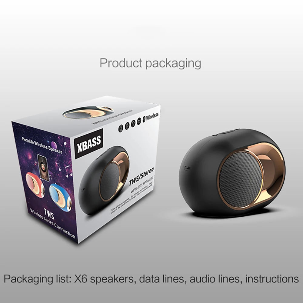 X6 Bluetooth Speaker Subwoofer Wireless