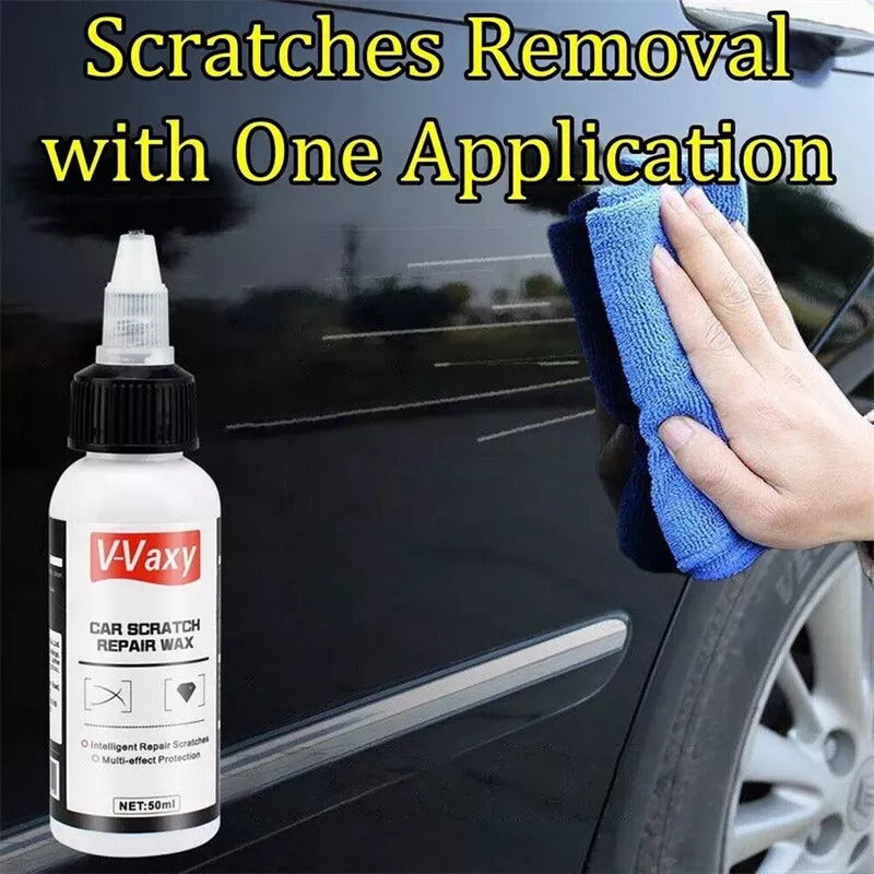 Car Scratch Repair Wax by V-Vaxy, Three 50ml Bottles with Three Sponges and Three Towels for Paint Application — image 5