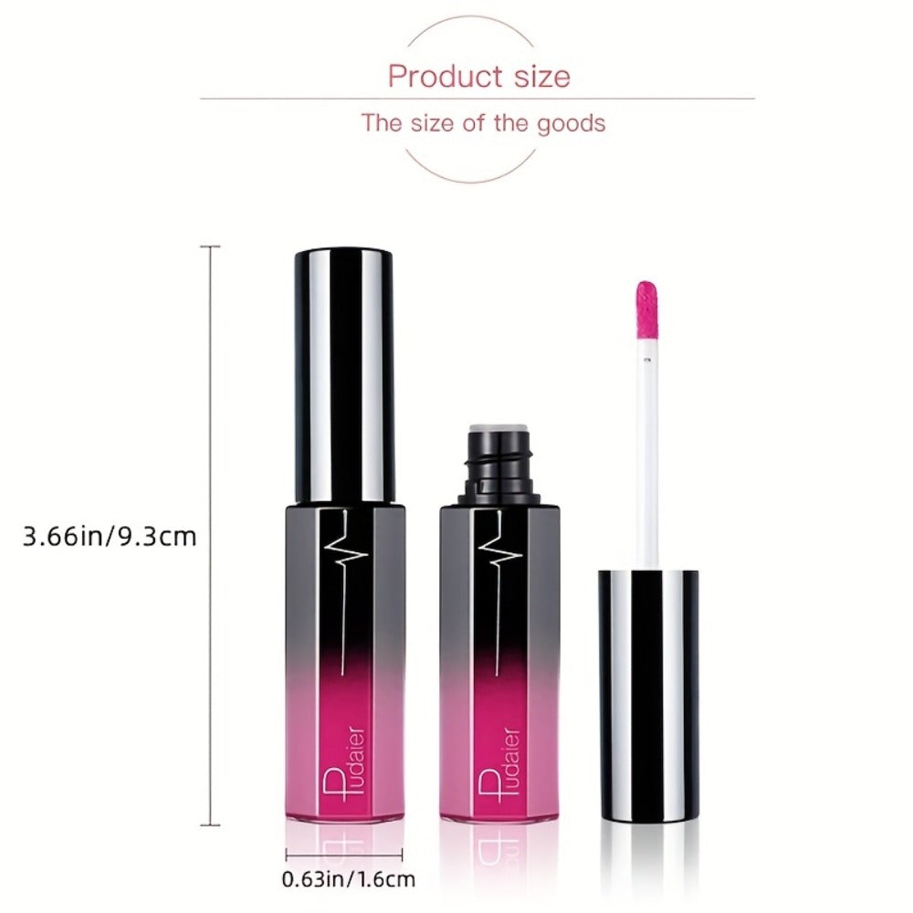 Semi-Matte Liquid Lip Color in Six Numbered Shades with 9.3cm Gradient Tube and Wand Applicator — image 7
