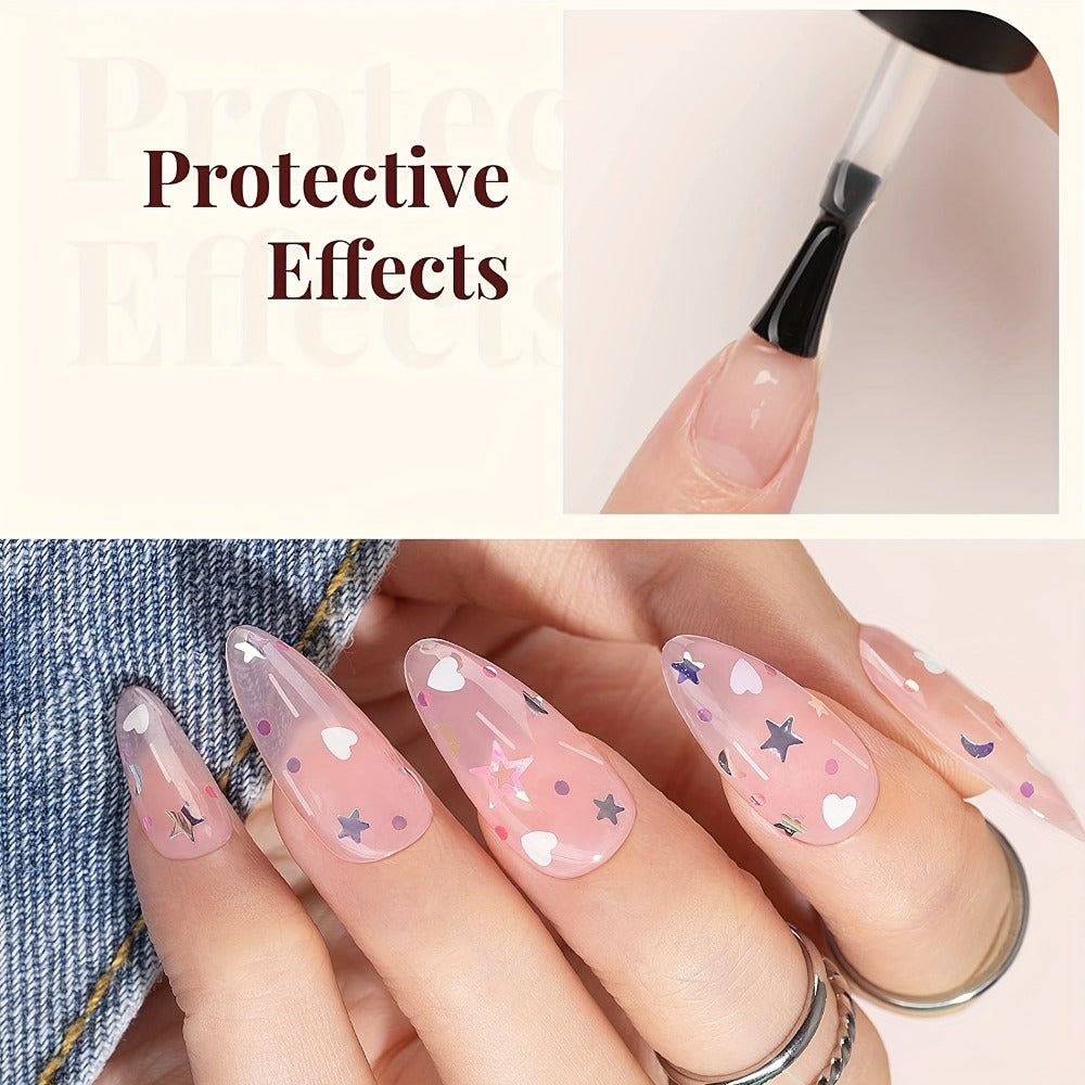 Gel Nail Polish 3-Piece Base and Top Coat Kit with No-Wipe Glossy, Matte and Base Gel for UV/LED Soak-Off Manicures — image 7