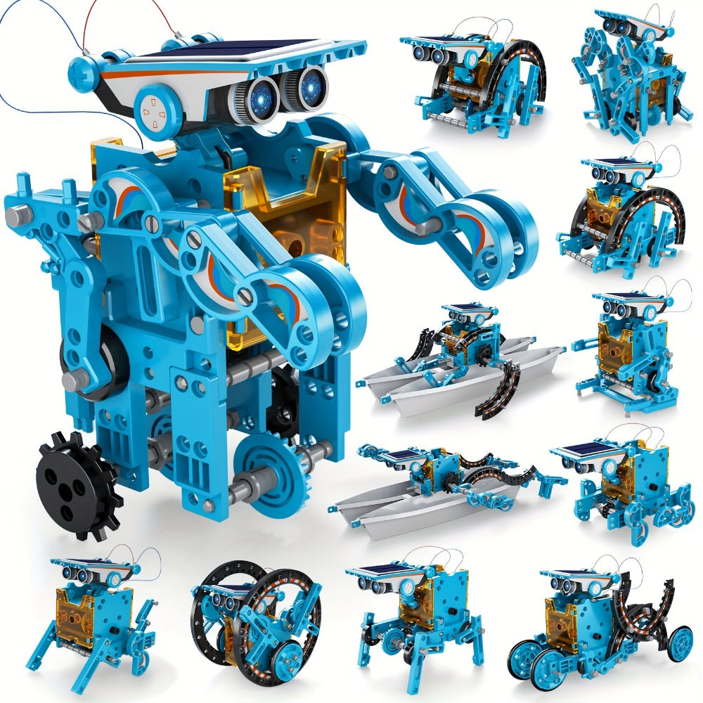 12-in-1 Solar Robot Kit for Kids Ages 8-13, Build Your Own Solar Powered Robot, STEM Engineering Building Toy — image 6