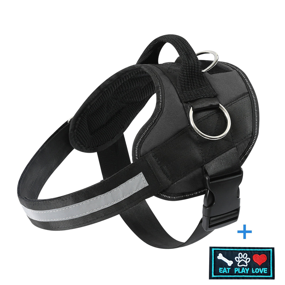 Reflective-Trim Dog Harness in Seven Colors and XS–XXL with Chest Band, Back Ring and Top Handle — image 3