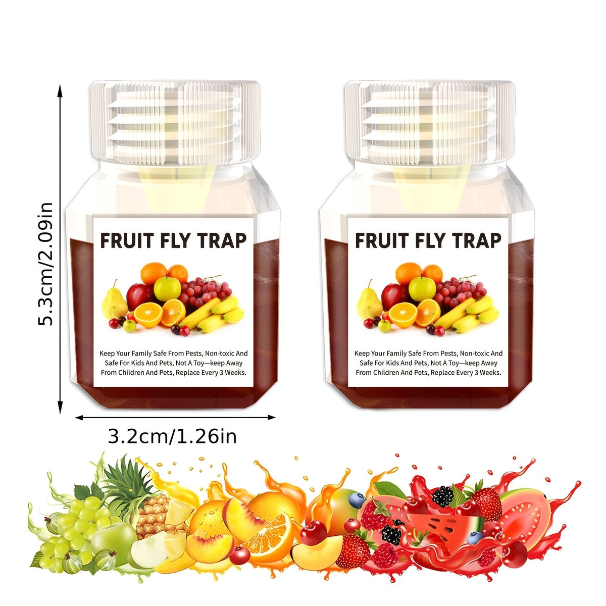 Fruit Fly Trap Indoor Sticky Flying Insect Catcher Bug Trap for Kitchen Home Plant Gnat Whitefly Fungus Gnat Pest Control — i