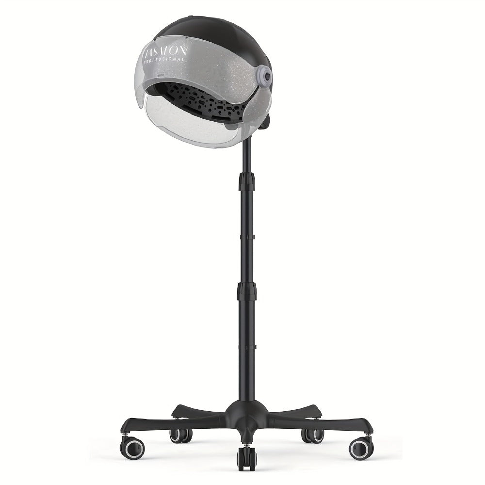 Hooded Hair Dryer 1875W Ionic Standing Bonnet Dryer on Wheels, 3 Heat Settings, Height Adjustable 30-55" — image 7