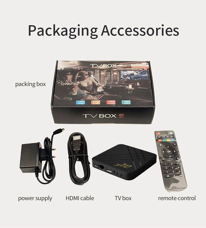 Android Set-top Box 4K TV Box HD Smart Player Dual-band WiFi