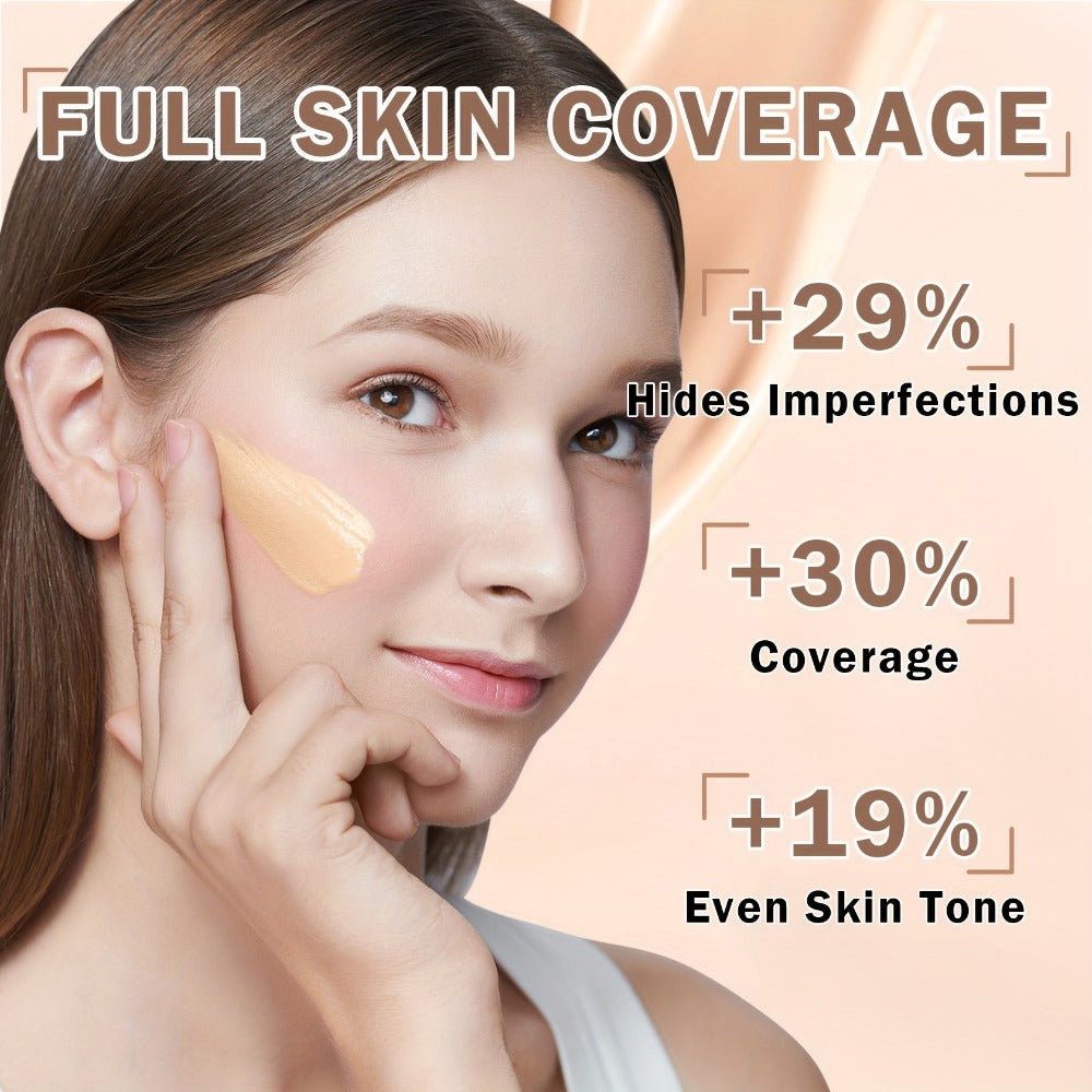 Three-Piece Spray Foundation, Face Primer and Brush Set with 70ml/40ml Bottles in Three Shades — image 3