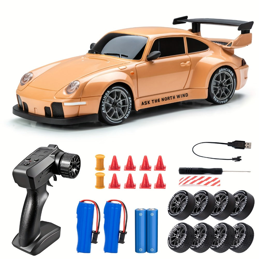 RC Drift Car S814 1:24 Scale Sports Car with Remote Controller, Display Cones and Five Color Selections — image 4