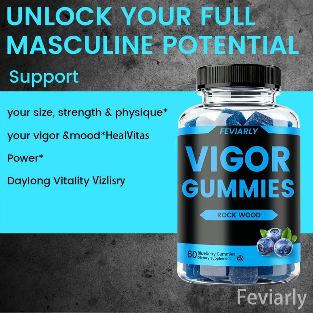 Men's Performance Gummies with Shilajit, Maca & Blueberry, Male Drive, Strength & Stamina Supplement — image 5