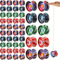 Metal Alloy Yoyo Bulk 50 Pcs Responsive Yo-Yo Set for Beginners Kids Adults Auto Return for Parties, Celebrations and Guest F