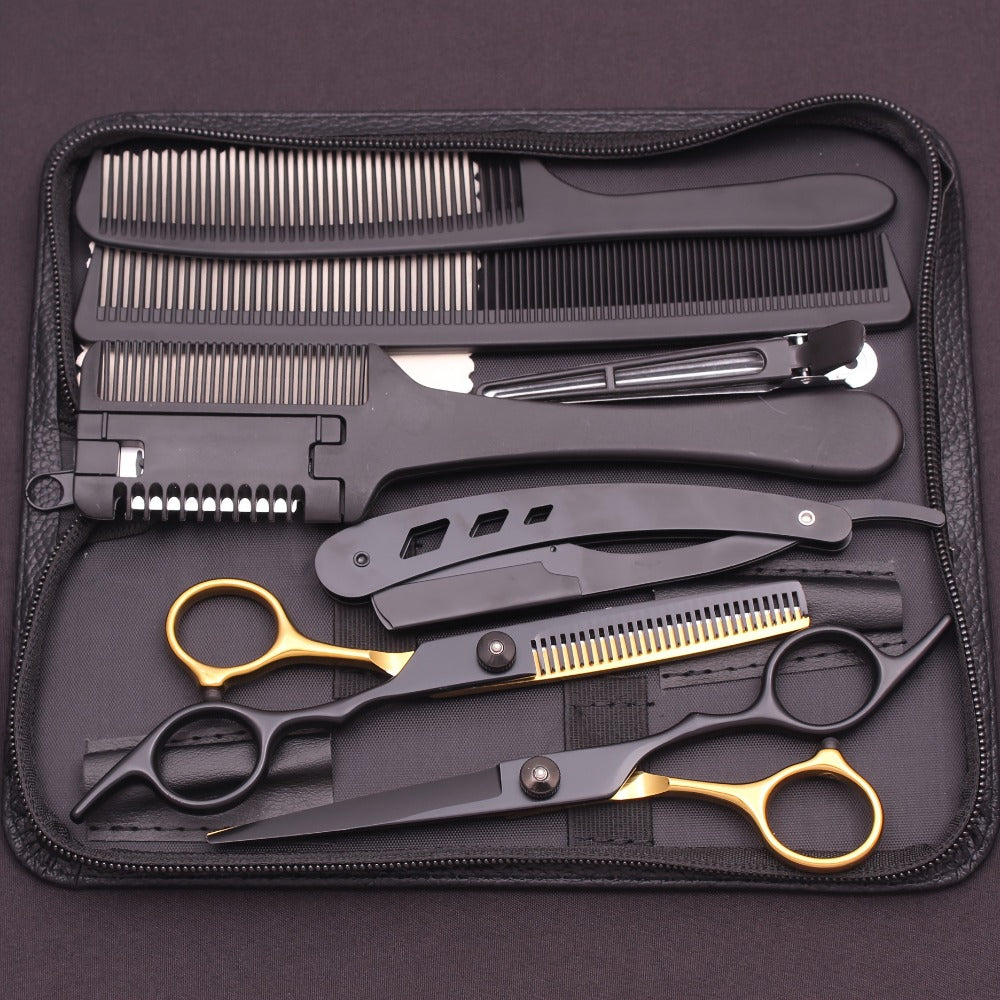 Professional Hair Cutting Scissors & Thinning Shears Set 6.0 Inch – 4CR Stainless Steel 62HRC, 20-30% Thinning Rate — image 3