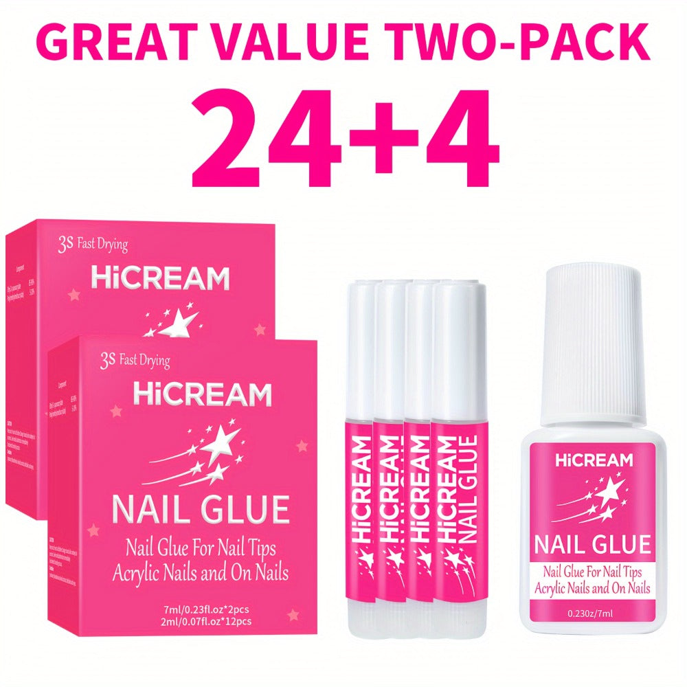 Nail Glue Set, MICHAN 14- or 28-Piece Configurations with 2ml Squeeze Tubes and Optional 7ml Brush Bottles — image 7