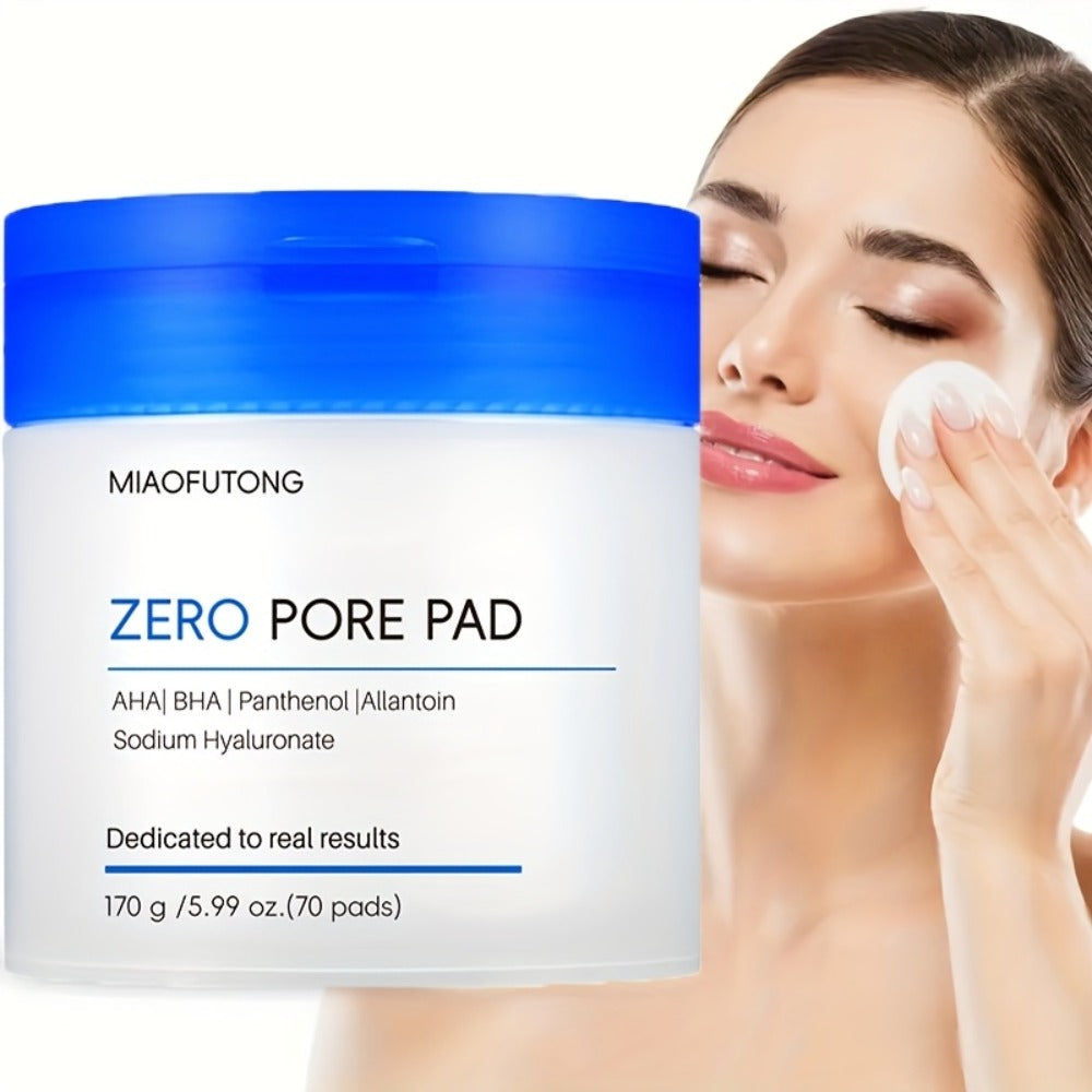Exfoliating Face Cleansing Pads Pore Minimizing Blackhead Whitehead Remover Deep Cleansing for Bath Time, Home Spa and Person
