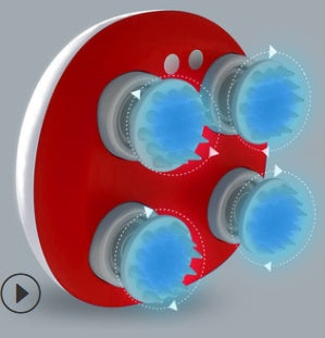 Silicone Scalp Care Smart Kneading Vibration Portable Rechargeable Massager