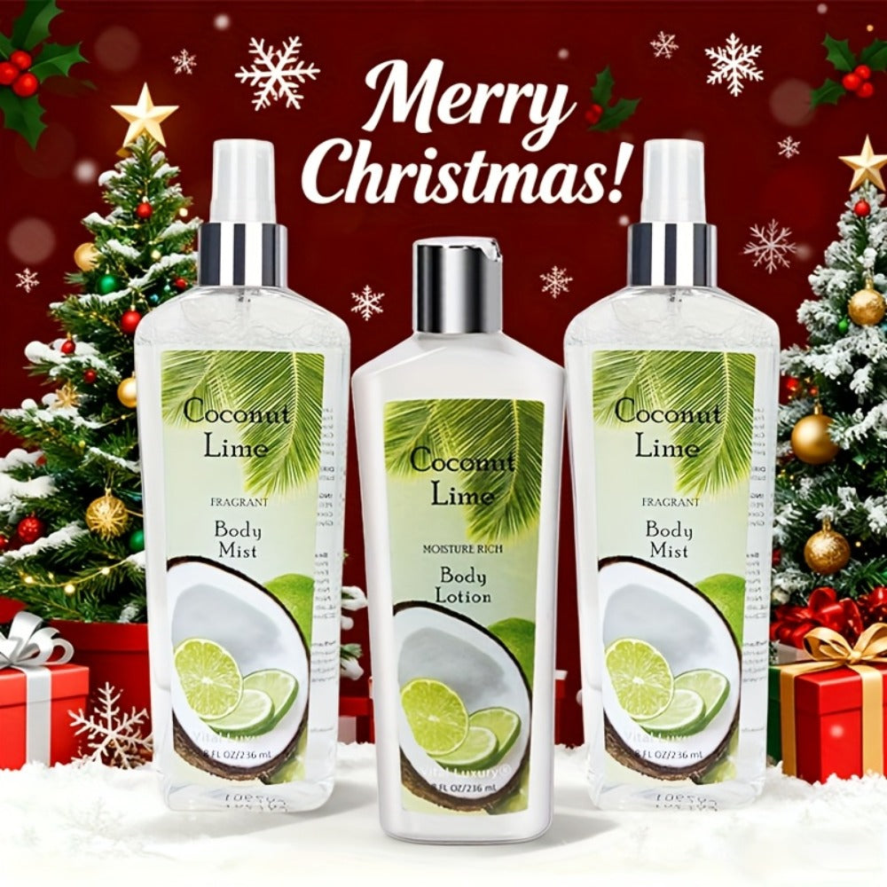 Body Care Gift Set for Women 3pcs, Body Wash, Lotion & Perfume Fragrance Moisturizing Skin Care Kit Sweet — image 5