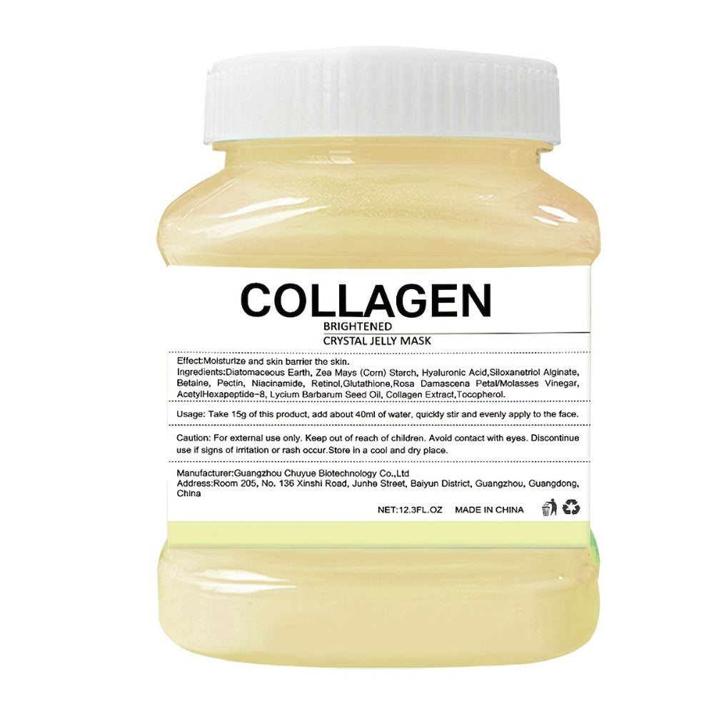 DIY Peel-Off Face Mask Powder Collagen & Turmeric, with Hyaluronic Acid & Beta-Glucan for Bath Time, Home Spa and Personal Ca