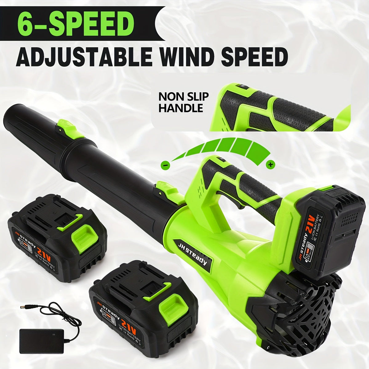 Cordless Leaf Blower Battery Powered, Lawn Yard Patio Driveway Blower for Garden, Patio and Yard Use — image 1