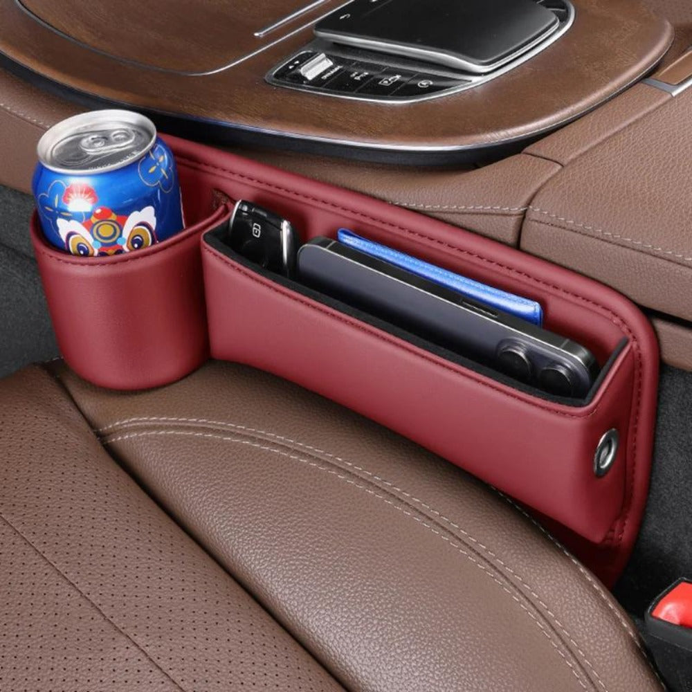 Seat-Gap Car Organizer with Cup Recess and Phone Storage in Four Color Pairs or Left-Side Black Pack — image 23