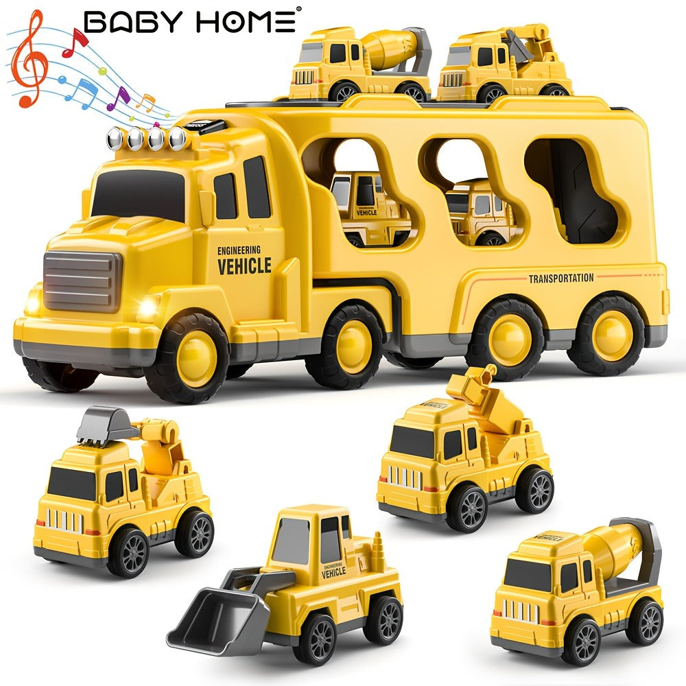 Construction Carrier Truck Toy Set for Kids Ages 3-7 with the Listed Color, Size or Set Options for Everyday Use — image 1