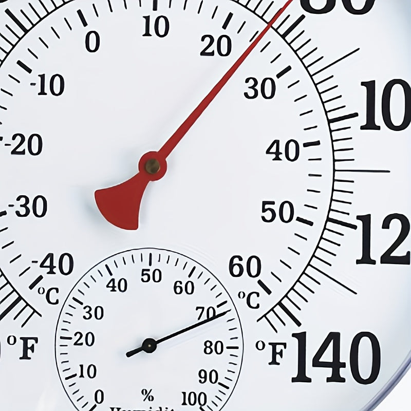 Digital Thermometer Hygrometer – 9.84" Large Screen Indoor Temperature Humidity Monitor, White Panel, Easy-Read Display for H