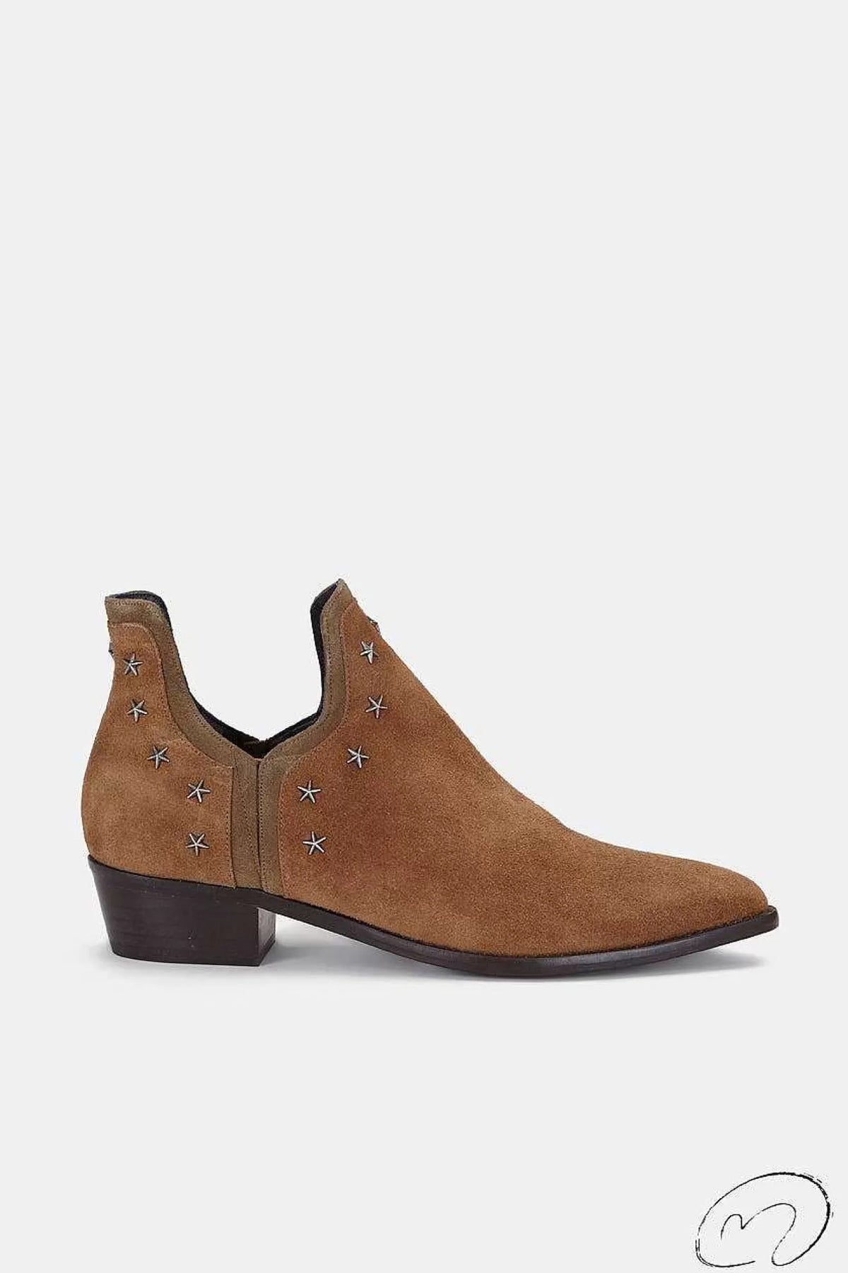 Fashion Ankle Boots With Metal Decoration Low Square Heel Large Size Ladies European And American Style