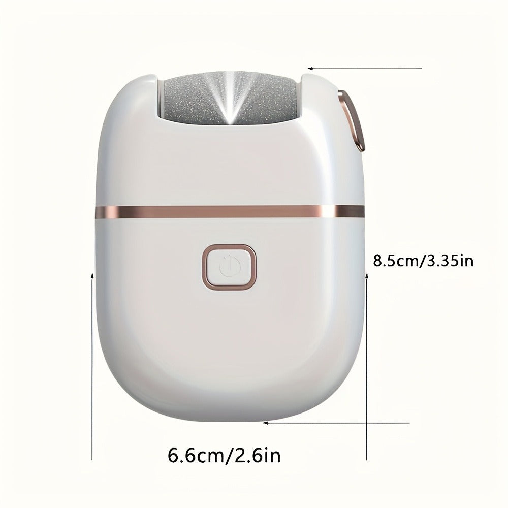 Callus Remover for Feet Electric Rechargeable Foot Grinder with 3 Grinding Heads & 2 Speed Settings – USB Portable Pedicure T