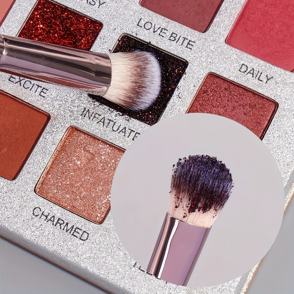 Makeup Brush Set, 30-Piece Nylon Bristle Collection with Alloy Handles, Face and Eye Brush Shapes and Storage Pouch — image 1