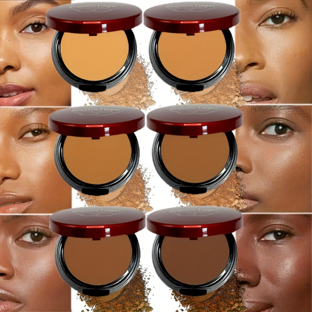 Pressed Powder Foundation Contour Matte Ful1l Coverage Oil Control Waterproof, 6 Shades Light to Dark — image 16