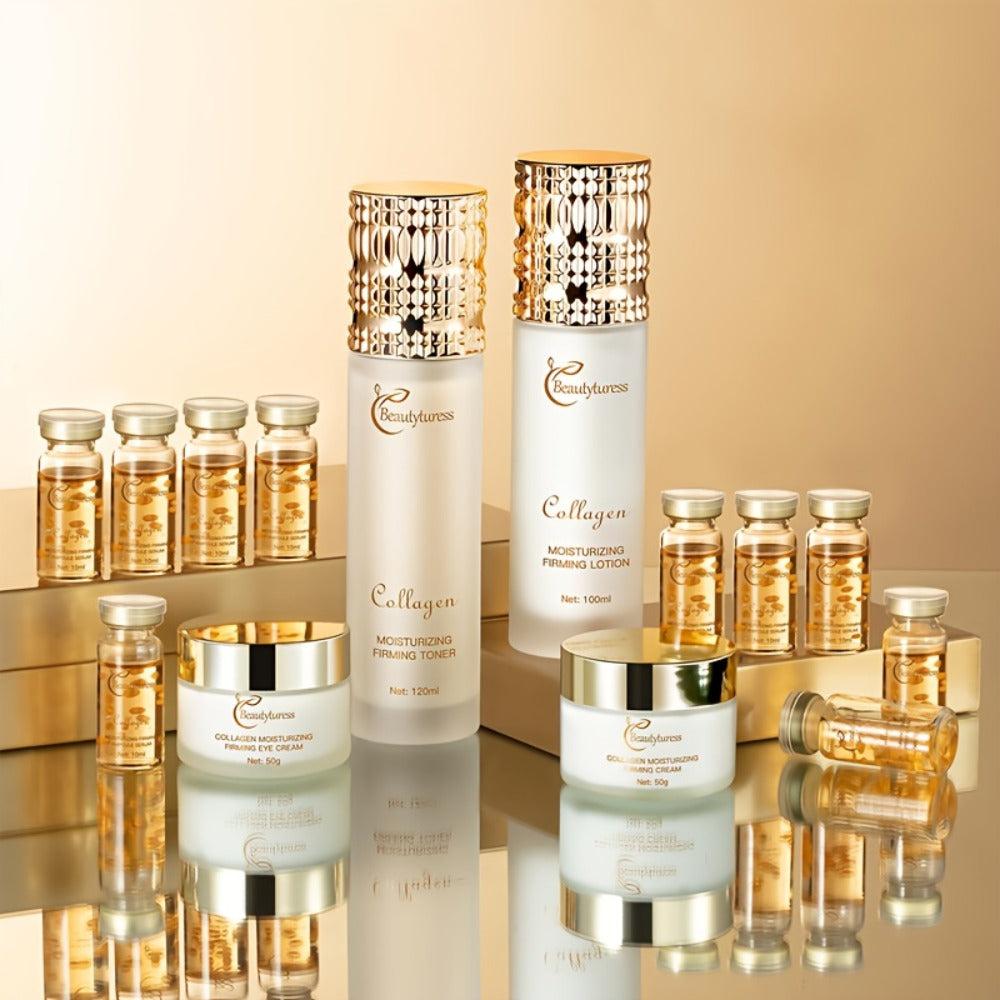 Skincare Set with Beautyluress Label, 14 Collagen Hyaluronic Acid and Niacinamide Product Pieces — image 2