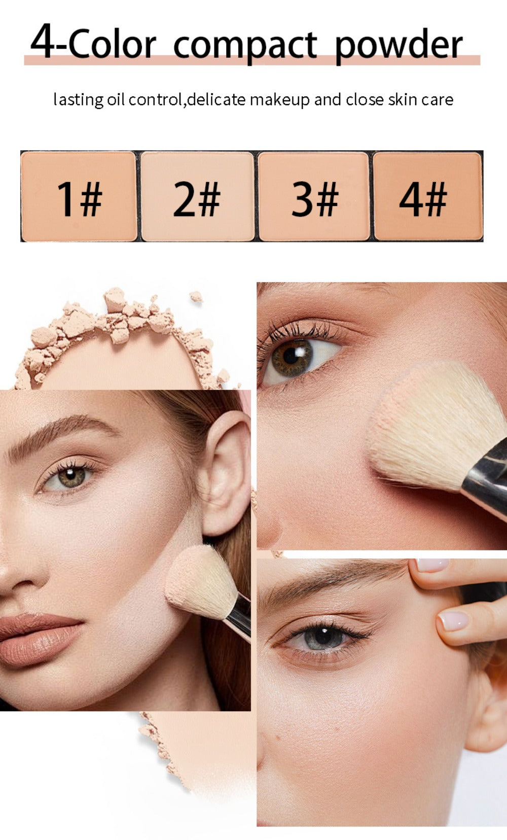 Makeup Kit 58-Color Black Mirror Case with Sliding Trays for Face, Eye and Lip Cosmetics plus Application Tools — image 17