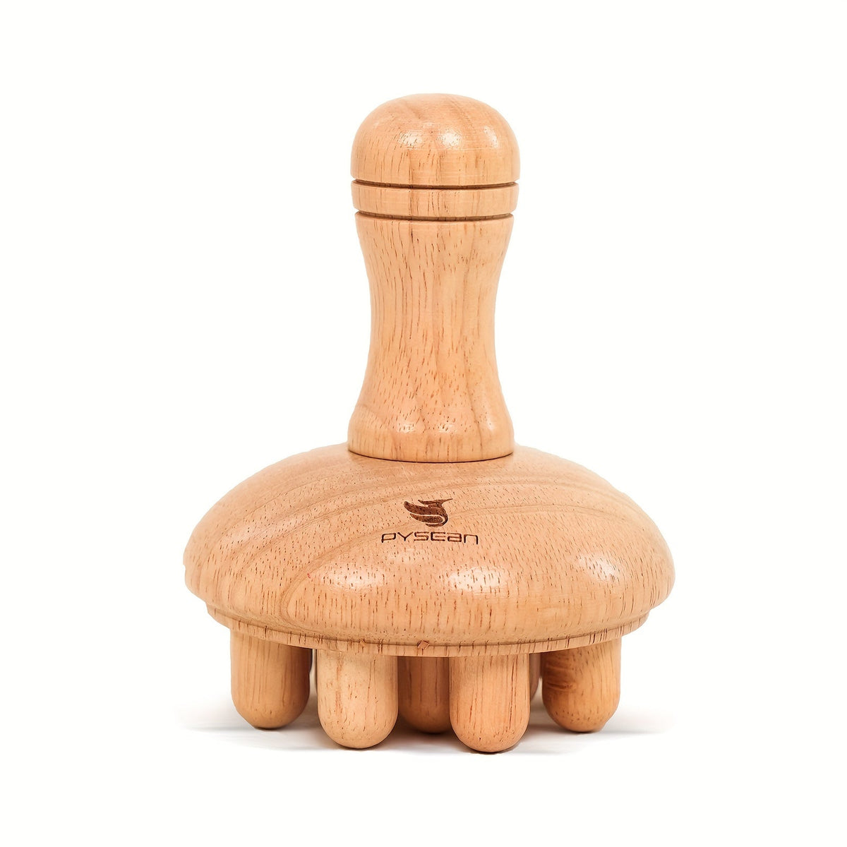 Wooden Mushroom Massager Anti-Cellulite Lymphatic Drainage Wood Therapy Body Massage Tool Ergonomic Handheld Natural Wood for