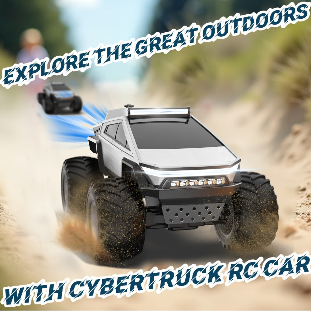 1:12 Scale RC Monster Truck 4WD, Remote Control Cybertruck & Pickup Truck with LED Lights & Sound Effects — image 11