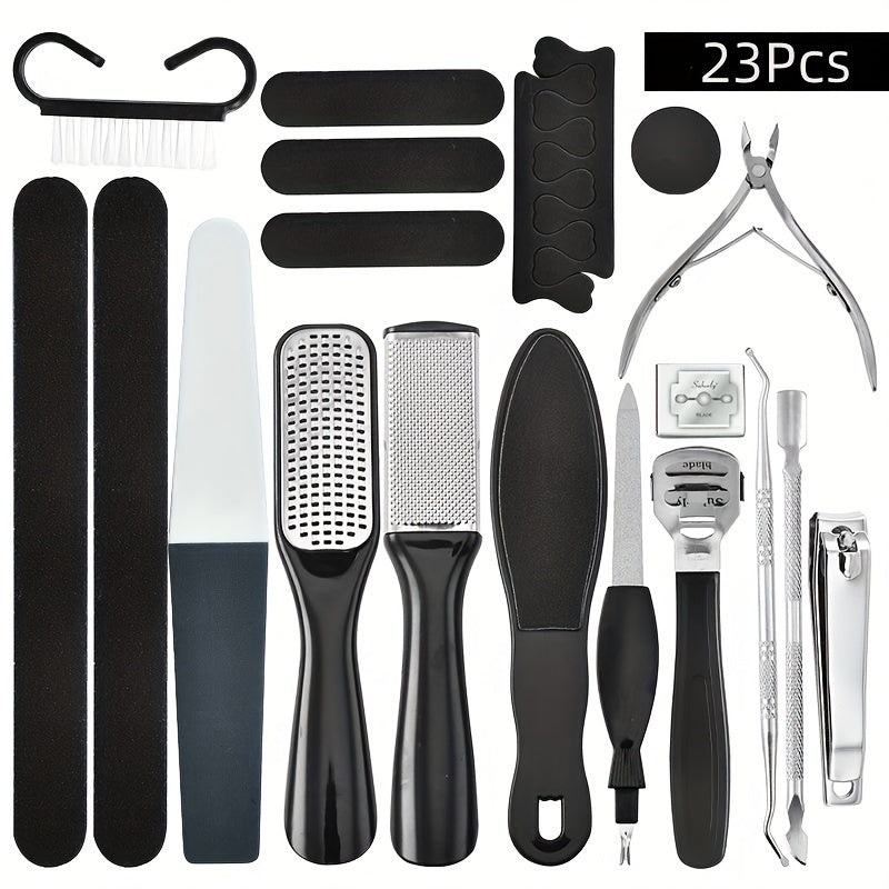 Pedicure Tool Set Stainless Steel Professional Foot Care Kit Dead Skin Callus Remover Nail Cuticle Tools — image 1