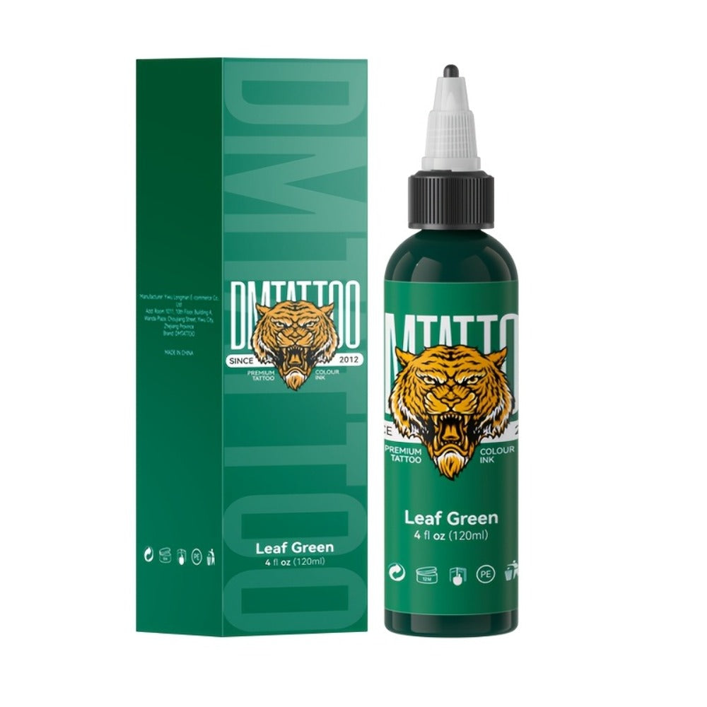 Tattoo Ink DMTATTOO Advanced 4.06oz 120ml Single-Bottle Options in Seven Solid Colors with Item-Specific Color, Capacity and 