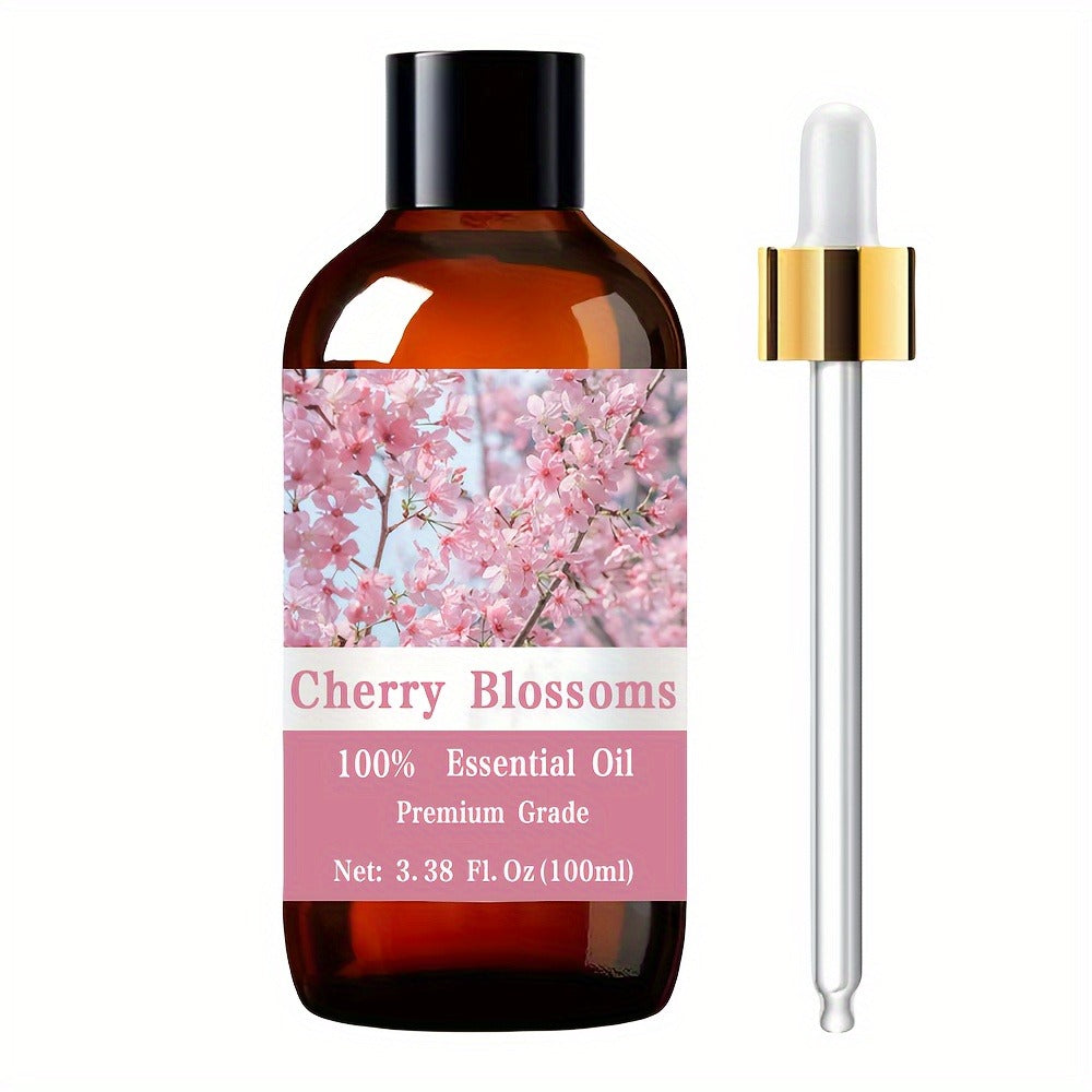Aromatherapy Oil Cherry Blossom Floral Body Oil in 100ml Bottle for Massage, Meditation and Personal Care — image 3