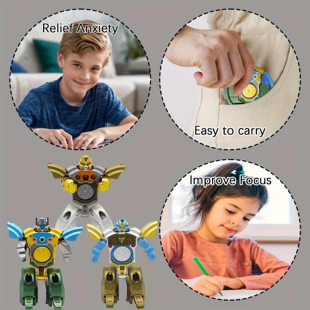 Deformation Robot Fingertip Gyro Fidget Spinner, Creative Finger Gyroscope Toy for Kids & Adults — image 16