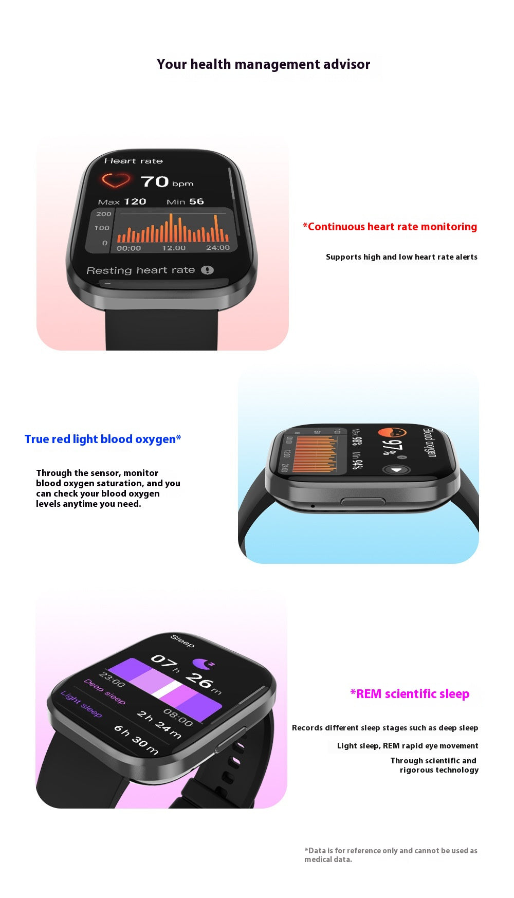 Bluetooth Calling Heart Rate Blood Oxygen Quick Reply Waterproof Sports Watch