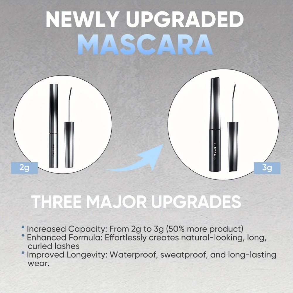 JUDYDOLL Mascara in Black or Brown with Curling or Precision Metal Applicator Designs and Slim Gray Tubes — image 2