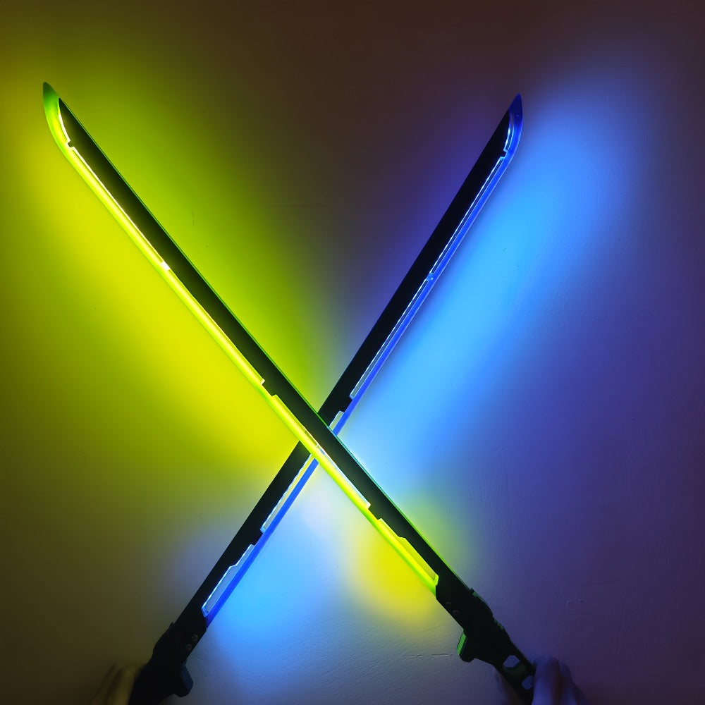 LED Cyberpunk Katana Prop 80cm Acrylic Luminous with the Listed Color, Size or Set Options for Everyday Use — image 14