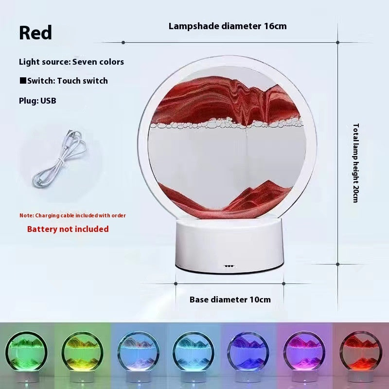 Creative 3D Quicksand Table Lamp Bedside