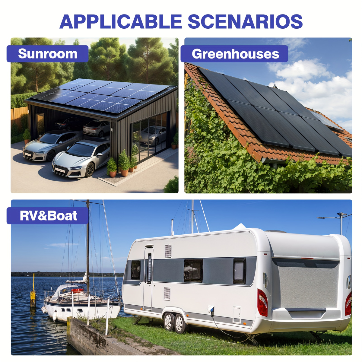 High-Efficiency 100 Watt Solar Panel Featuring a Black Backsheet, 18 BB Monocrystalline Design — image 9
