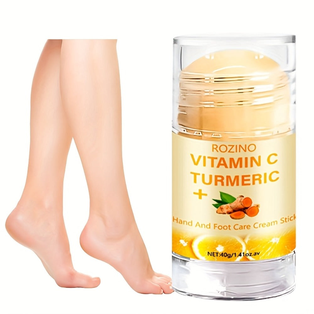 Skincare Set with ROZINO Label, 5 Turmeric and Vitamin C Cream and Serum Items for Face Hands and Feet — image 8