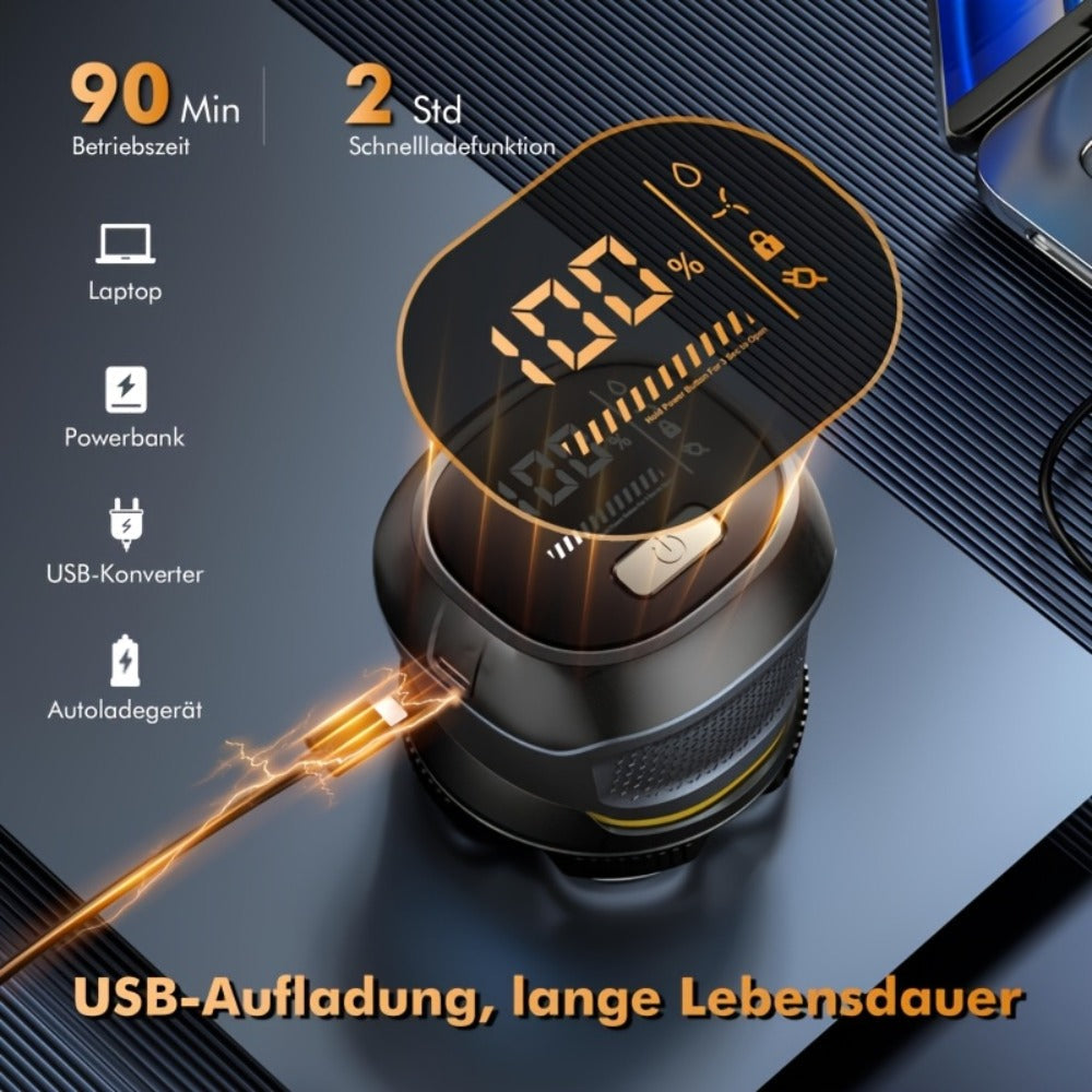 Electric Shaver 6D Dual-Ring Floating Blade with IPX7, Type-C Charging, LED Display and Nose Trimmer — image 7